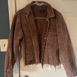 Cropped Corduroy Jacket